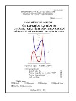 SKKN ôn tập KHẢO sát hàm số CHƯƠNG i GIẢI TÍCH lớp 12 BAN cơ bản BẰNG PHẦN mềm GEOMETER’S SKETCHPAD 