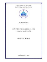 Phân tích chuỗi giá trị cá cơm tại tỉnh khánh hòa 