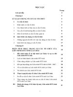 Luận văn hoàn thiện cơ cấu tổ chức của liên minh HTX tỉnh lai châu 