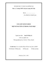 skkn một số NGUYÊN lí TRONG TOÁN học 