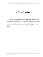 SKKN dạy học theo chủ đề tích hợp – bộ môn vật lý 