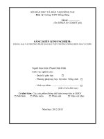 SKKN PHÂN LOẠI và PHƯƠNG PHÁP GIẢI bài tâp CHƯƠNG DÒNG điện XOAY CHIỀU 