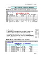 Bai tap excel cơ bản