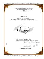 SKKN sử DỤNG ATLAT TRONG GIẢNG dạy địa lý tự NHIÊN lớp 12 