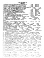 500 câu trắc nghiệm môn tiếng anh lớp 9