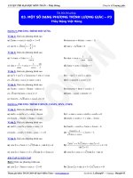 MỘT SỐ DẠNG PHƯƠNG TRÌNH LƯỢNG GIÁC – P3  Thầy Đặng Việt Hùng