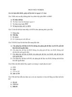 Đề Xử Lý số tín hiệu có đáp án ĐHBKHN