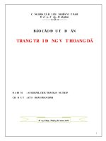 BÁO CÁO ĐẦU TƯ DỰ ÁN TRANG TRẠI ĐỘNG VẬT HOANG DÃ