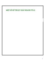 Kỹ thuật giải nhanh phương trình lượng giác