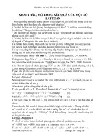 SKKN KHAI THÁC, mở RỘNG kết QUẢ của một số 