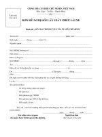 Đơn xin đề nghị đổi cấp