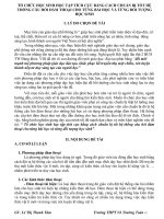 SKKN tổ chức học sinh học tập tích cực bằng cách chuẩn bị tốt hệ thống câu hỏi đàm thoại cho từng bài học và từng đối tượng học sinh 