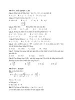 đề thi toán HK1 lớp 9 (có đáp án)