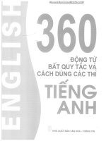 Ebook 360 động từ bất quy tắc và cách dùng các thì