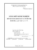 skkn rèn kĩ NĂNG KHẢO sát và vẽ đồ THỊ hàm số 