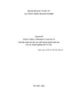 TÂM LÝ HỌC LÃNH ĐẠO VÀ QUẢN LÝ