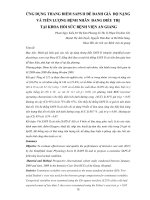 ỨNG DỤNG THANG ĐIỂM SAPS II ĐỂ ĐANH GIÁ ĐỘ NẶNG VÀ TIÊN LƯỢNG BỆNH NHÂN ĐANG ĐIỀU TRỊ  TẠI KHOA HỒI SỨC BỆNH VIỆN AN GIANG
