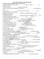 BAI TAP CHUYEN DE THI QUA HAY DAY