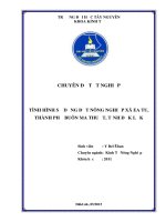Tình hình sử dụng đất nông nghiệp xã Ea Tu, thành phố Buôn Ma Thuột, tỉnh Đắk Lắk