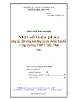 SKKN một số biện pháp nâng cao chất lượng hoạt động của các tổ chức đoàn thể trong trường THPT trần phú 