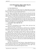 SKKN GIẢI PHÁP KHẮC PHỤC TÌNH TRẠNG học SINH bỏ học 