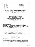 Cơ sở khoa học của vấn đề chuyển dịch cơ cấu kinh tế nông nghiệp, nông thôn theo hướng công nghiệp hóa, hiện đại hóa ở Việt Nam trong tương lai  Tài liệu, ebook, giáo trình