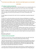 CÁC BÀI LUẬN TIẾNG ANH ÔN THI THPT QUỐC GIA NĂM 2017 123DOC