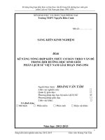 SKKN kĩ năng tổng hợp kiến thức cơ bản theo vấn đề trong bồi dưỡng học sinh giỏi phần lịch sử việt nam giai đoạn 1945 1954 