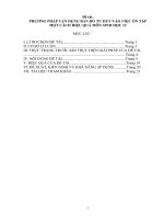 SKKN phương pháp vận dụng bản đồ tư duy vào việc ôn tập một cách hiệu quả  môn sinh học 12 