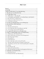 Luận văn lean manufacturing nghiên cứu hệ thống sản xuất toyota và giải pháp áp dụng vào các doanh nghiệp VN