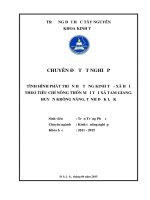 Phát triển sản xuất nông nghiệp ứng dụng công nghệ cao tại thành phố Buôn Ma Thuột
