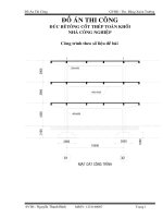 DỒ ÁN THI CÔNG  DH GTVT HCM