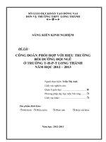 SKKN công đoàn phối hợp với hiệu trưởng trong công tác bồi dưỡng đội ngũ 