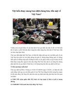 Việt kiều được mang bao nhiêu hàng hóa, tiền mặt về Việt Nam?