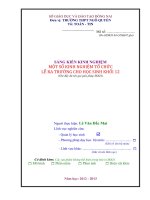 SKKN một số KINH NGHIỆM tổ CHỨC lễ RA TRƯỜNG CHO học SINH lớp 12 TRONG TRƯỜNG THPT 