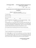 Đơn đề nghị cấp giấy chứng nhận đủ điều kiện sản xuất mũ bảo hiểm