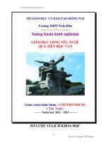 SKKN GIÁO dục LÒNG yêu nước QUA GIỜ học NGỮ văn   copy   copy 