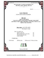 sáng kiến kinh nghiệm một số mô hình tạo sân chơi lành mạnh cho học sinh THPT góp phần thực hiện phổ biến giáo dục pháp luật trong nhà tru 