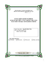 sáng kiến kinh nghiệm áp dụng hệ thức vi ét trong việc giải toán đối với học sinh khiếm thính 