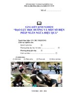 skkn bạo lực học đường và một số biện pháp ngăn ngừa hiệu quả 