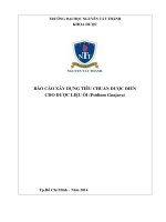 BÁO CÁO XAY DỰNG TIÊU CHUẨN DƯỢC ĐIỂN CHO CÂY ỔI (Psidium Guajava)