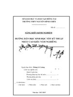 sáng kiến kinh nghiệm HƯỚNG dẫn học SINH học tốt kỹ THUẬT NHẢY CAO KIỂU nằm NGHIÊNG 