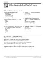 Grammar sense   book 3   chapter 14   relative clauses (2)   exercises 