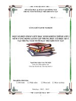 sáng kiến kinh nghiệm một số biện pháp giúp học sinh khiếm thính lớp 2 kèm tăng động giảm tập trung học tập có hiệu quả tại trung tâm nuôi dạy trẻ khuyết tật đồng nai 