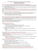 Đề cương đầy đủ ôn tập sinh học 9 học kì 2