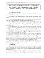 sáng kiến kinh nghiệm một số biện pháp nâng cao chất lượng giáo dục đạo đức học viên trong công tác chủ nhiệm tại trung tâm giáo dục thường xuyên – 