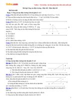 Bài tập Công của điện trường - Điện thế - Hiệu điện thế
