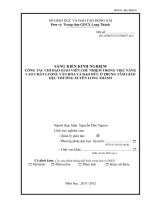 sáng kiến kinh nghiệm CÔNG TÁC CHỈ đạo GIÁO VIÊN CHỦ NHIỆM TRONG VIỆC NÂNG CAO CHẤT LƯỢNG văn HÓA VÀ đạo đức ở TRUNG tâm GIÁO DỤC THƯỜNG XUYÊN LONG THÀNH 