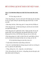 ĐỀ CƯƠNG LỊCH sử báo CHÍ VIỆT NAM