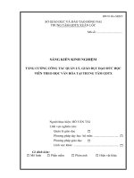 sáng kiến kinh nhiệm tăng cường công tác quản lý, giáo dục đạo đức học viên theo học văn hóa tại trung tâm GDTX 